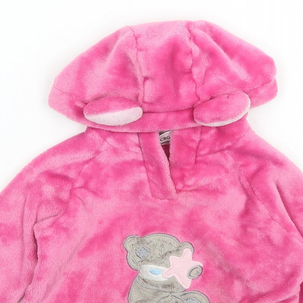 Me To You Girls Pink  Polyester Pullover Hoodie Size 6-7 Years  Pullover