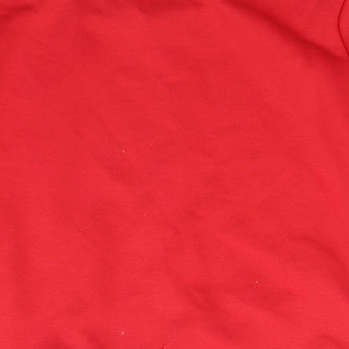 Preworn Girls Red Crew Neck  Polyester Pullover Jumper Size 2 Years  Pullover
