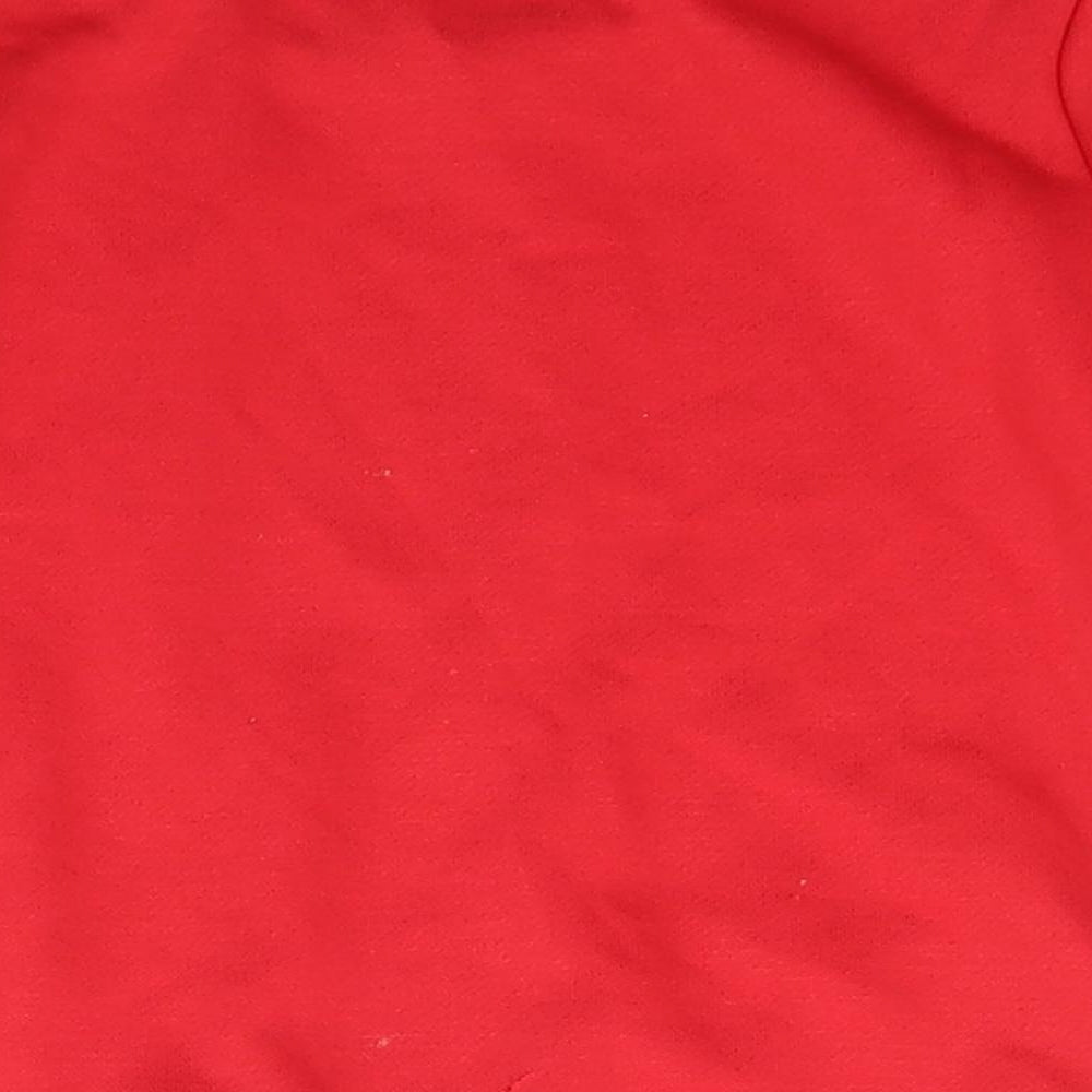 Preworn Girls Red Crew Neck  Polyester Pullover Jumper Size 2 Years  Pullover