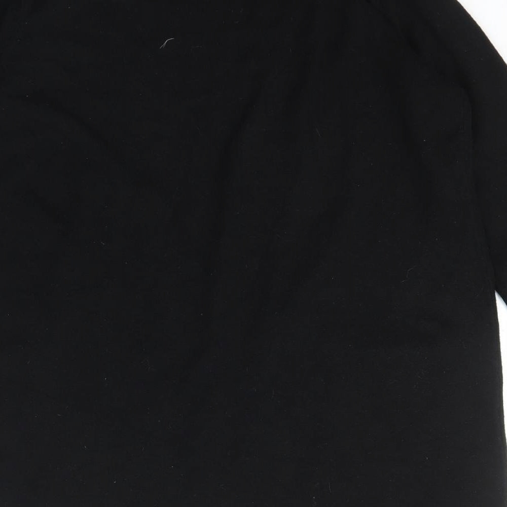Primark Womens Black Collared  Viscose Cardigan Jumper Size S