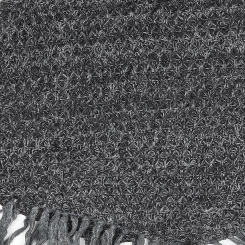 Per Una Womens Grey Roll Neck  Acrylic Cape Jumper One Size
