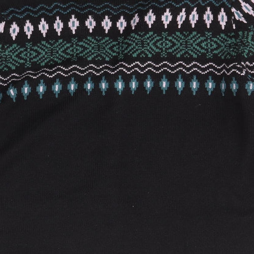 Casual Comfort Womens Black Collared  Acrylic Cardigan Jumper Size 18
