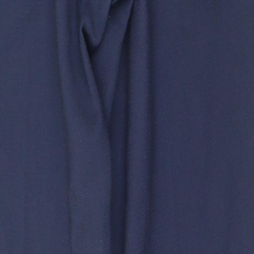 Sisley Womens Blue  Polyester Capri Trousers Size 8 L27 in Regular Hook & Eye