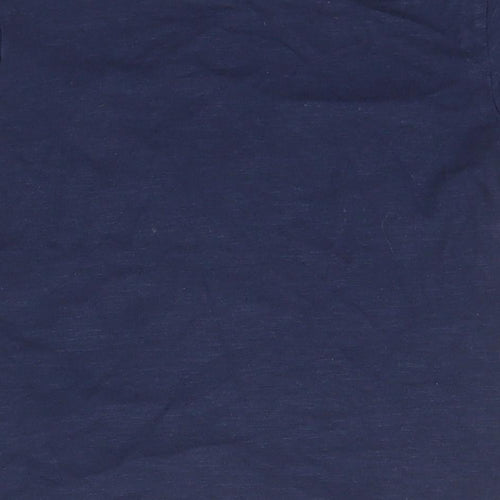 Matalan Boys Blue  Cotton Basic T-Shirt Size 2-3 Years Crew Neck Pullover