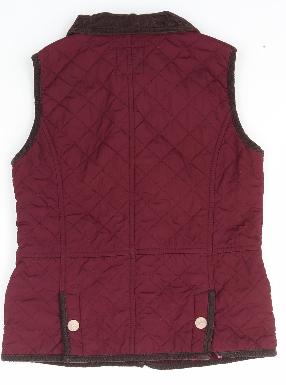 NEXT Girls Red   Gilet Jacket Size 11-12 Years  Zip