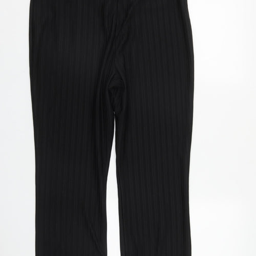 Papaya Womens Black  Polyester Trousers  Size 14 L27 in Regular