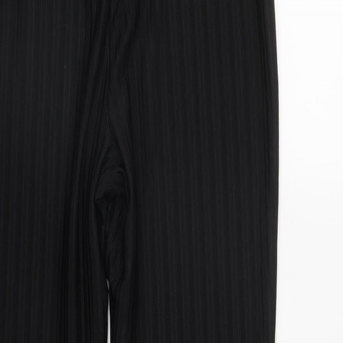 Papaya Womens Black  Polyester Trousers  Size 14 L27 in Regular