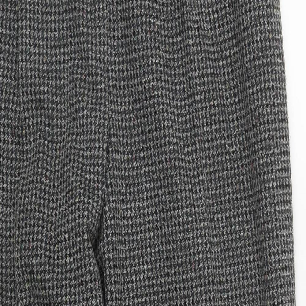 Lapious Womens Multicoloured Plaid Polyester Trousers  Size 14 L29 in Regular Zip