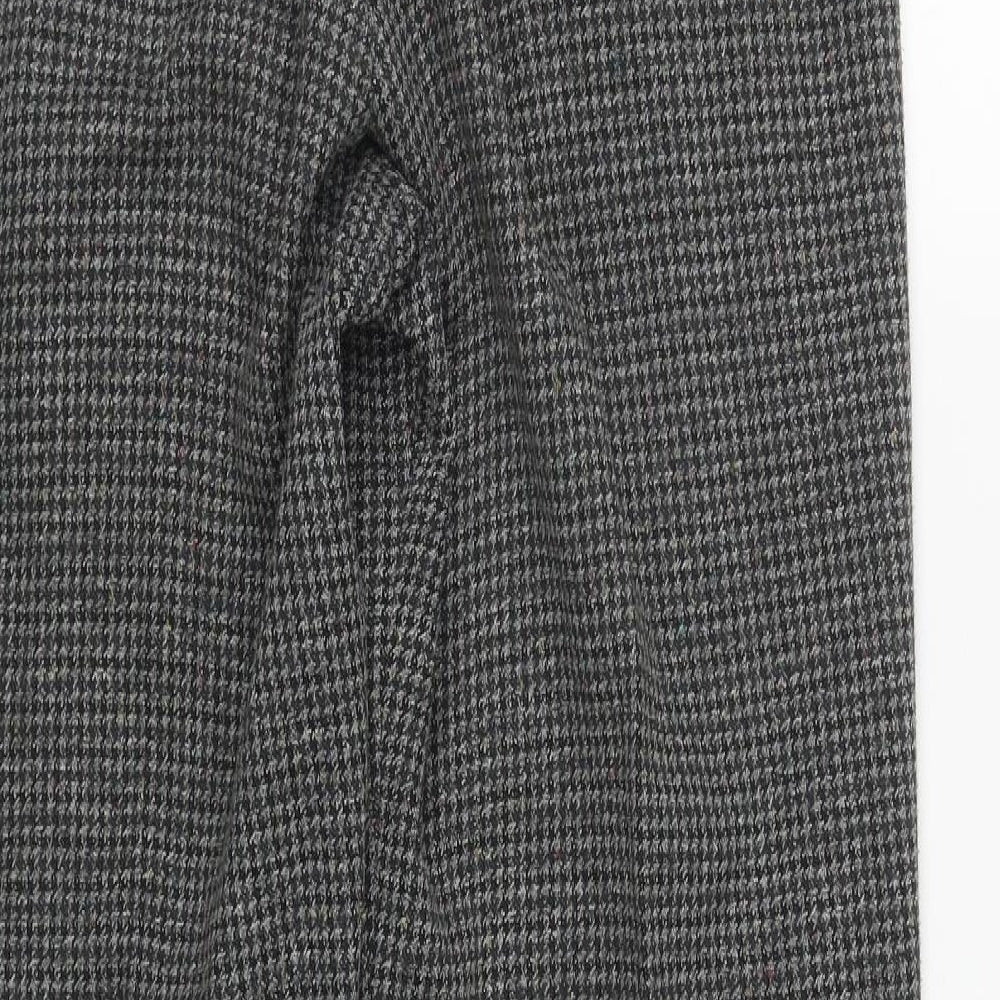 Lapious Womens Multicoloured Plaid Polyester Trousers  Size 14 L29 in Regular Zip