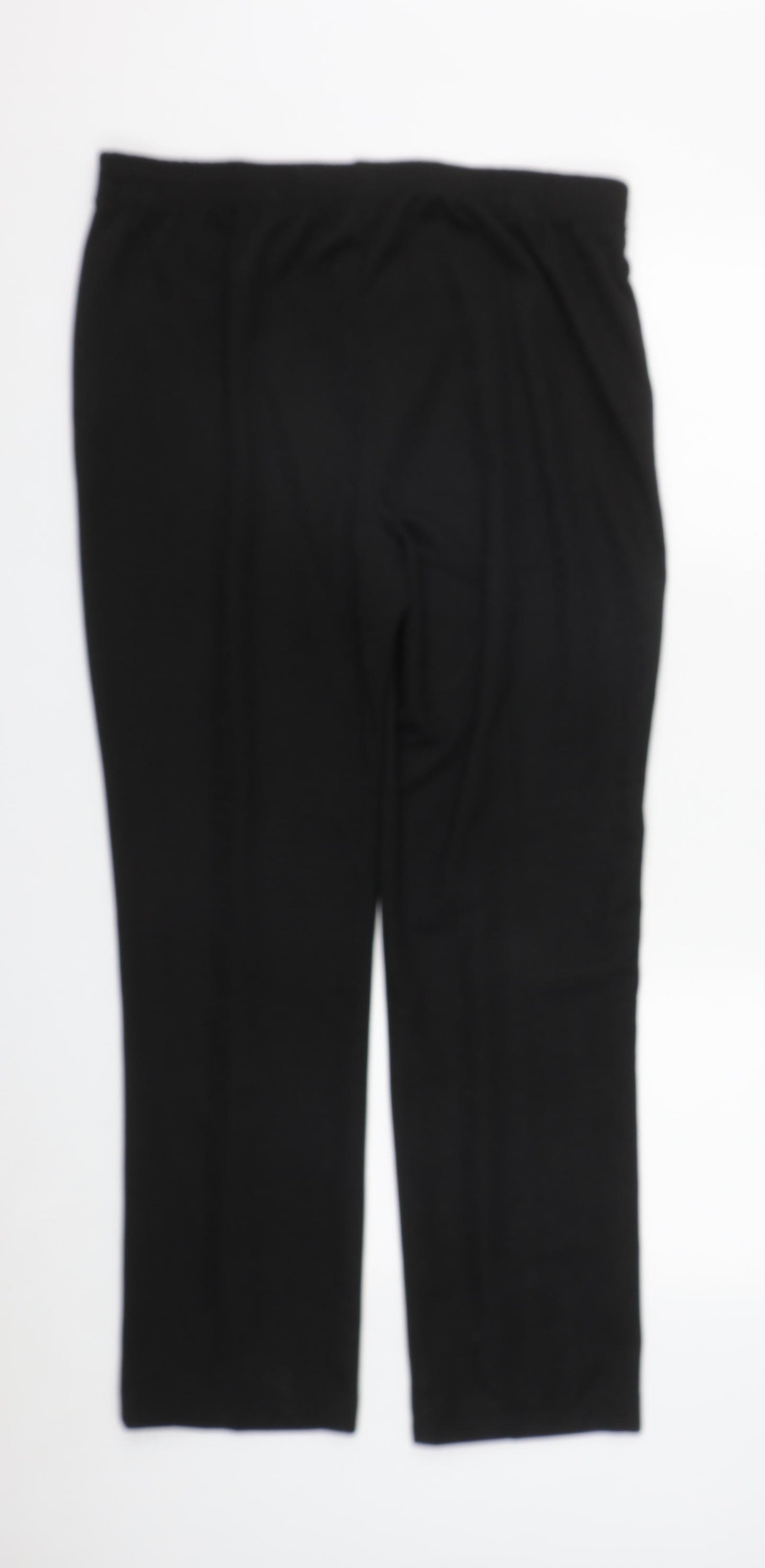 Anna Rose Womens Black  Polyester Trousers  Size 14 L29 in Regular