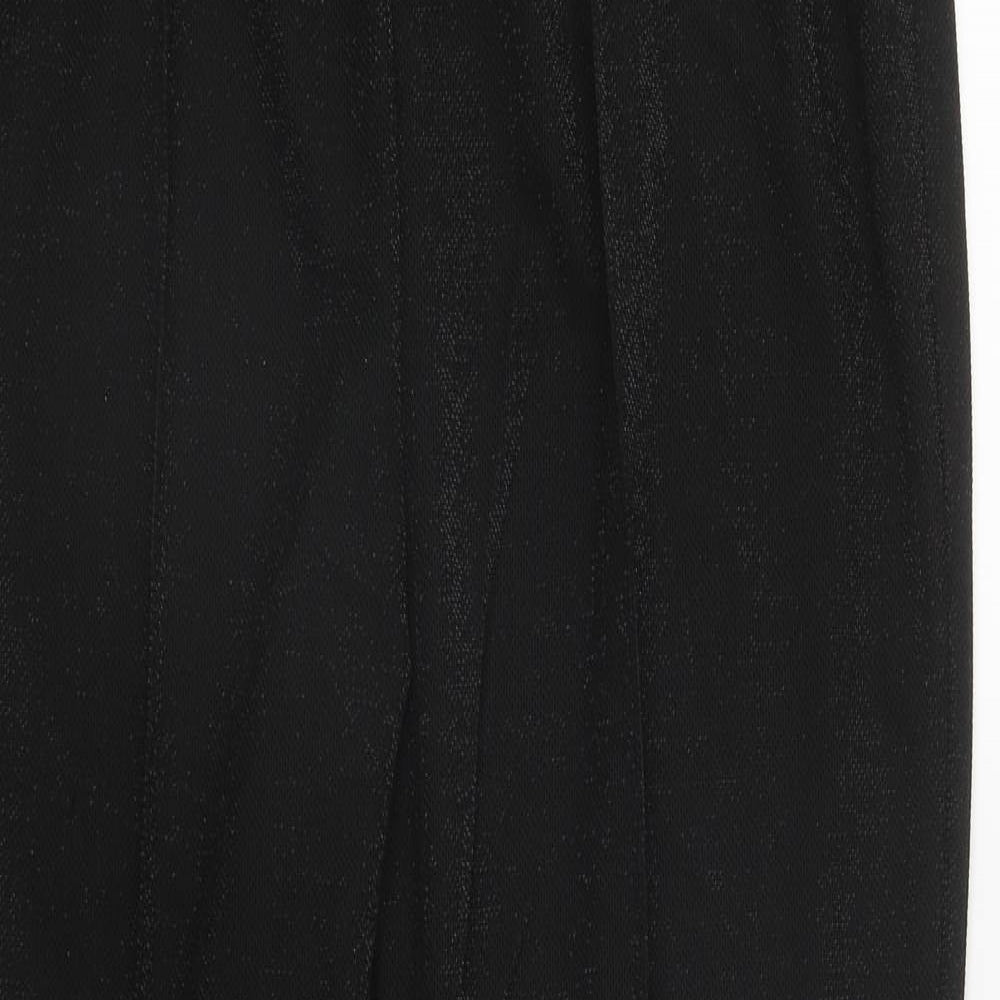 Anna Rose Womens Black  Polyester Trousers  Size 14 L29 in Regular