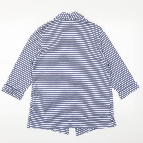 Tu  Womens Blue Striped  Jacket  Size 10