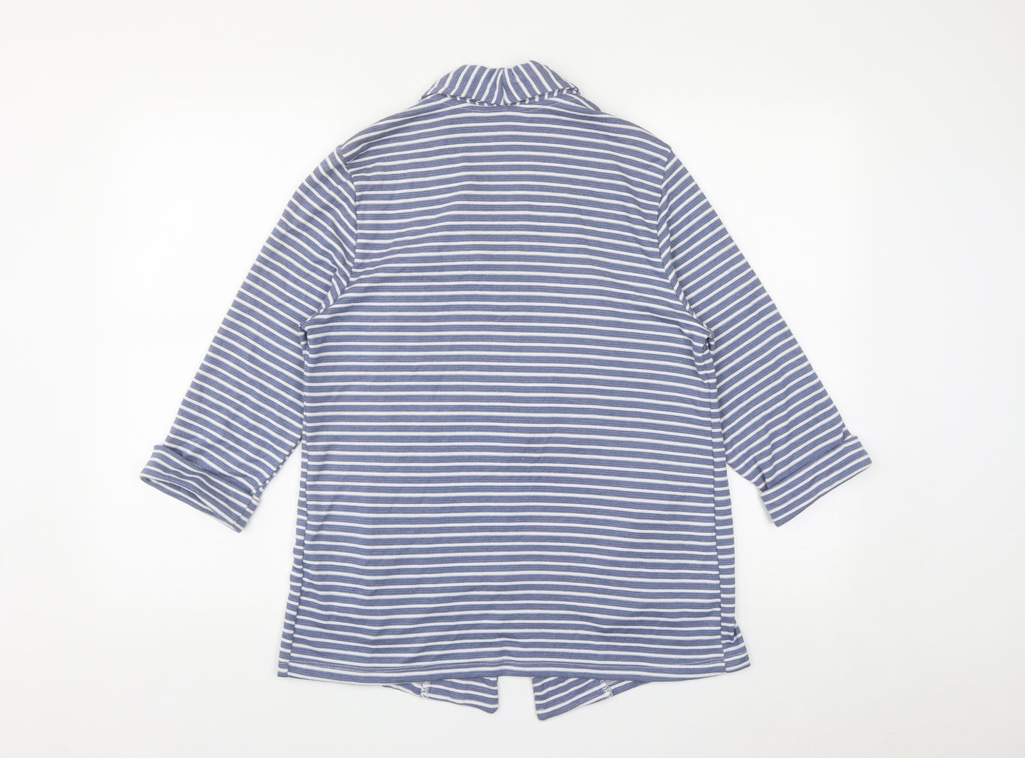 Tu  Womens Blue Striped  Jacket  Size 10