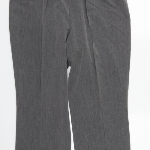 Bonmarché Womens Grey  Polyester Trousers  Size 16 L29 in Regular