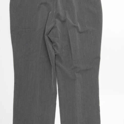 Bonmarché Womens Grey  Polyester Trousers  Size 16 L29 in Regular