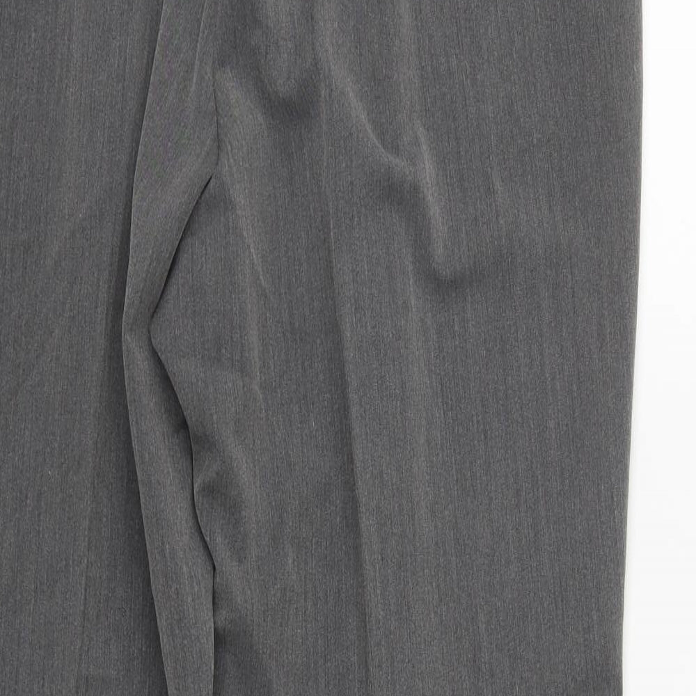 Bonmarché Womens Grey  Polyester Trousers  Size 16 L29 in Regular