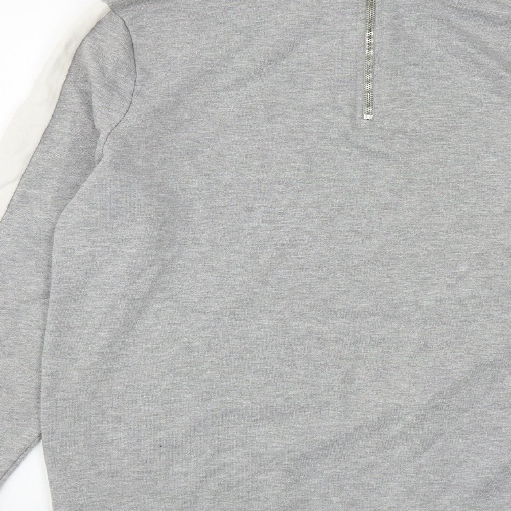 ASOS Mens Grey  Cotton Pullover Sweatshirt Size S