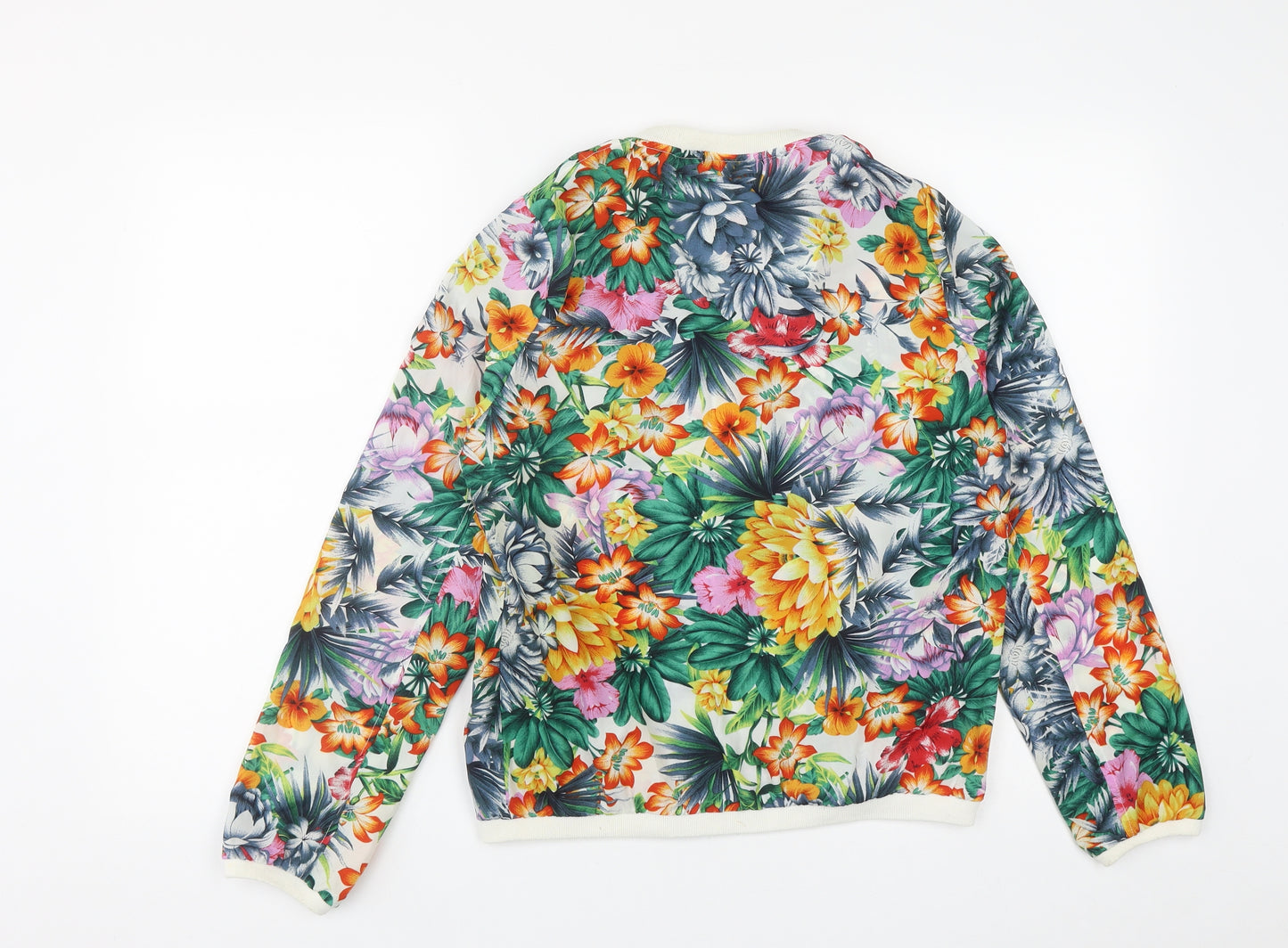 Daphnea Womens Multicoloured Floral  Jacket  Size M  Zip