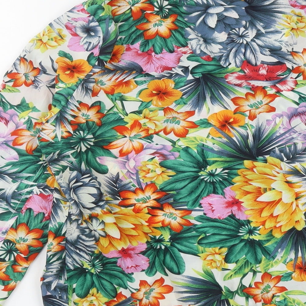 Daphnea Womens Multicoloured Floral  Jacket  Size M  Zip