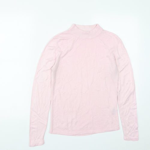 Marks and Spencer Womens Pink Round Neck  Acrylic Pullover Jumper Size 10