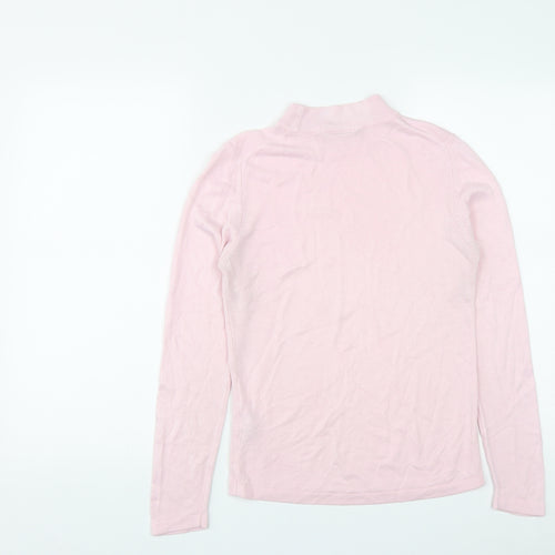 Marks and Spencer Womens Pink Round Neck  Acrylic Pullover Jumper Size 10