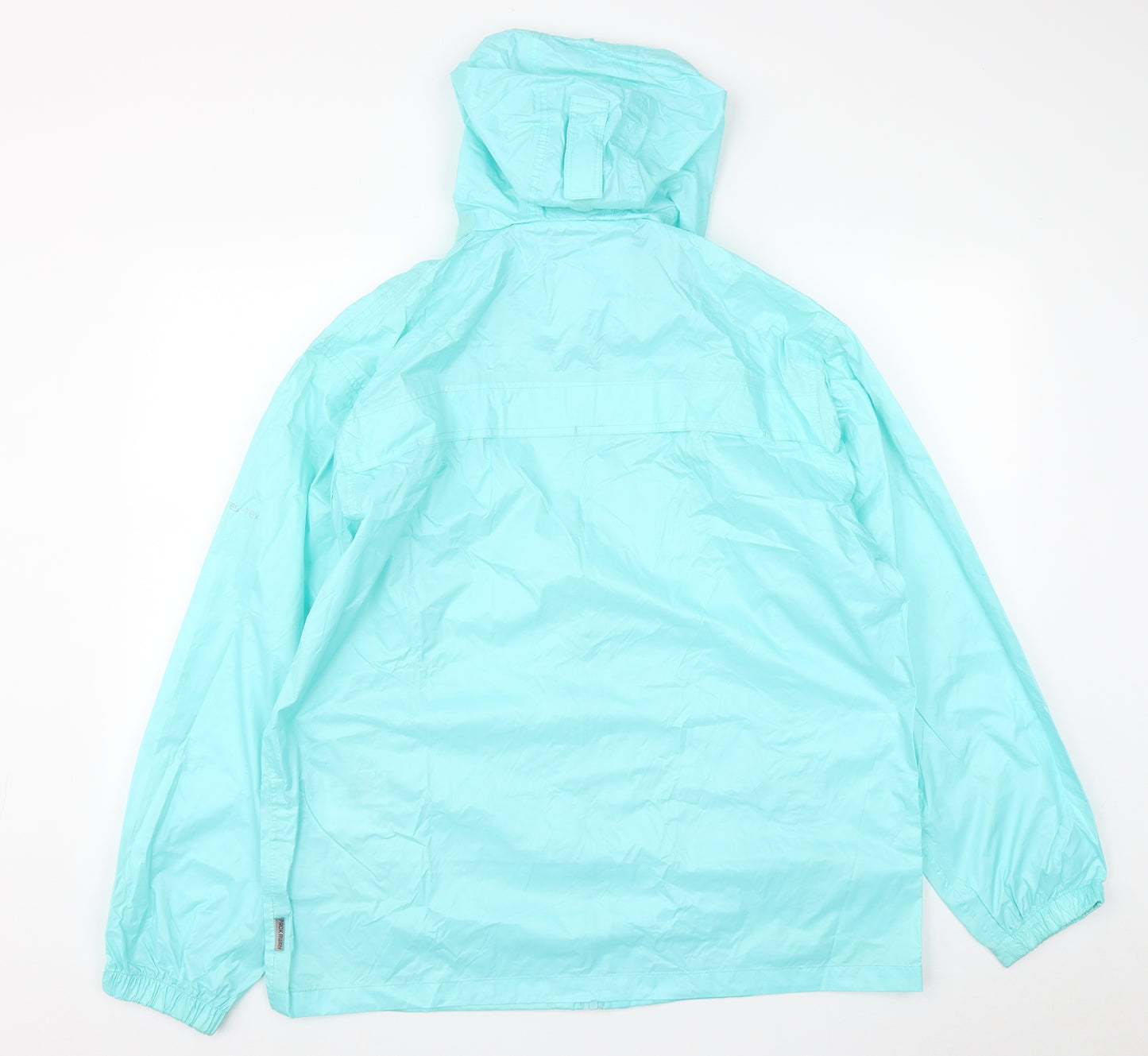 Trespass Womens Green   Rain Coat Jacket Size M  Zip