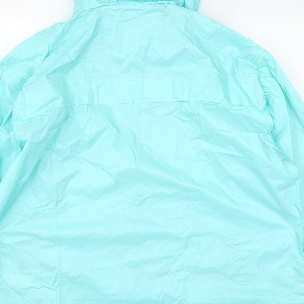 Trespass Womens Green   Rain Coat Jacket Size M  Zip