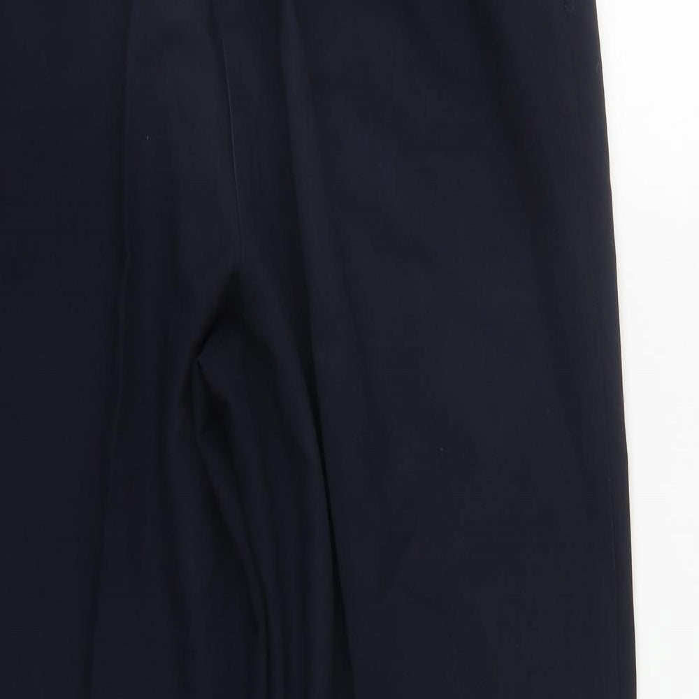 Bonmarché Womens Blue  Polyester Trousers  Size 14 L24 in Regular
