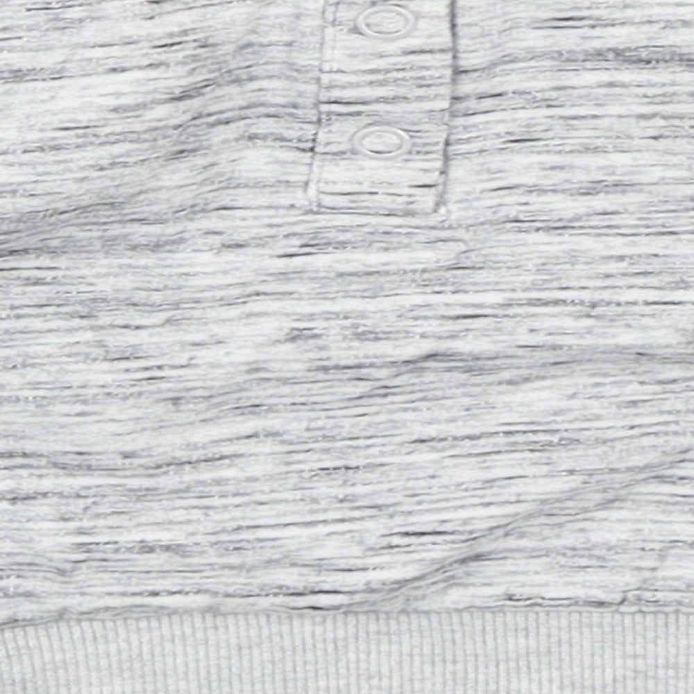 Disney Baby Baby Grey  Polyester Pullover Jumper Size 0-3 Months  Snap - Mickey Mouse