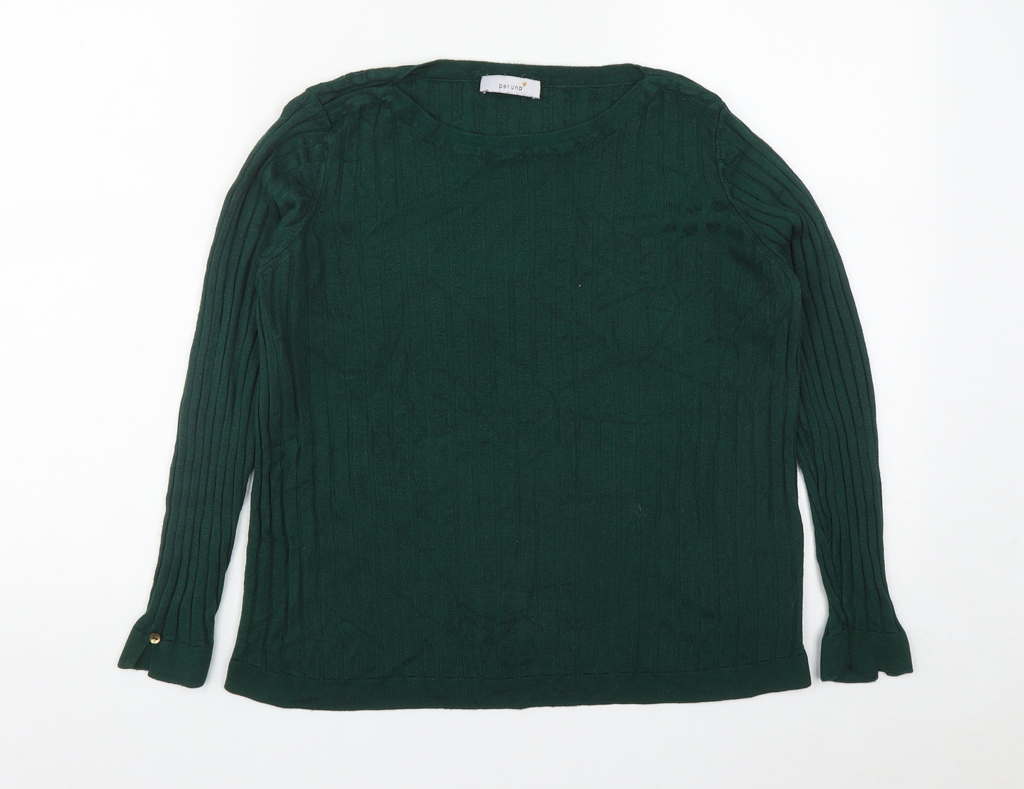 Marks and Spencer Womens Green  Viscose Pullover Sweatshirt Size 14