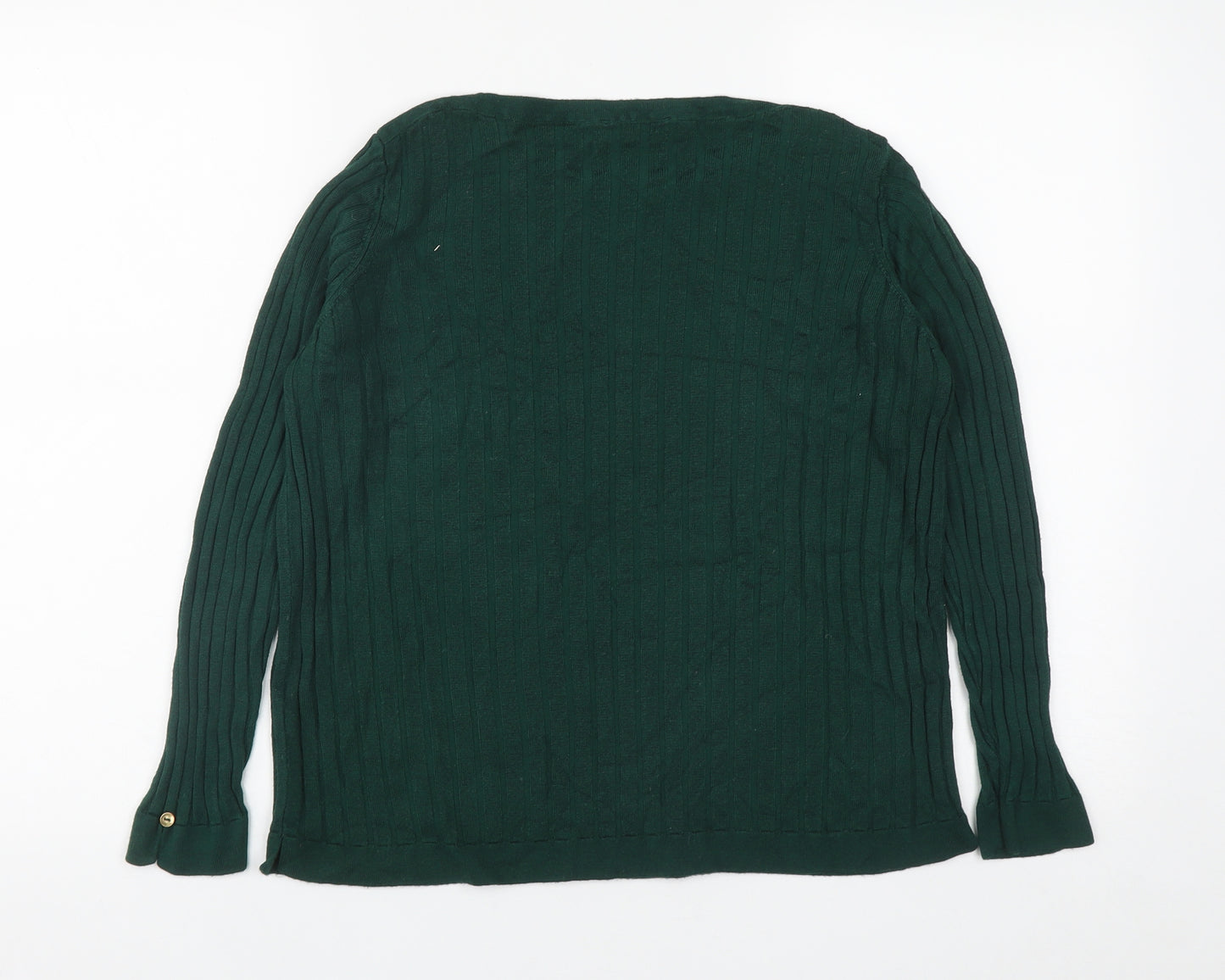 Marks and Spencer Womens Green  Viscose Pullover Sweatshirt Size 14