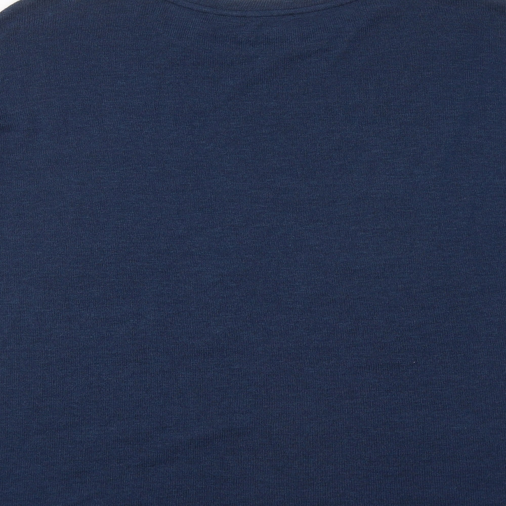 TU  Womens Blue Round Neck  Polyester Pullover Jumper Size 22