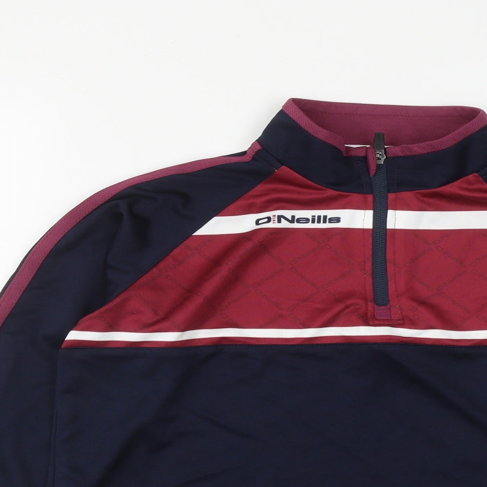 O'Neill Boys Blue  Polyester Pullover Sweatshirt Size 13 Years  Zip