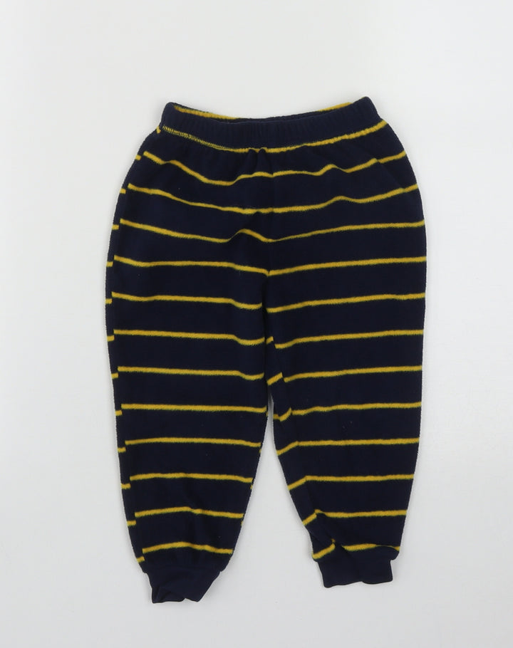 George Boys Blue Striped Polyester Pyjama Pants Size 2-3 Years