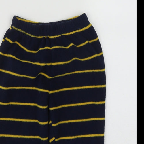George Boys Blue Striped Polyester  Pyjama Pants Size 2-3 Years