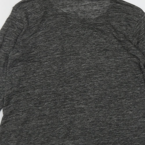 Zanzara Womens Grey Round Neck  Polyester Pullover Jumper Size M