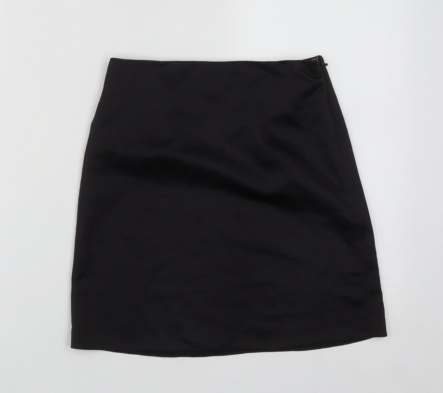 COLLUSION Womens Black  Polyester Mini Skirt Size 6   Zip