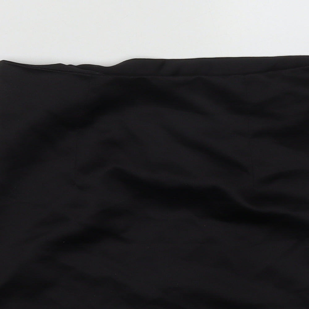 COLLUSION Womens Black  Polyester Mini Skirt Size 6   Zip