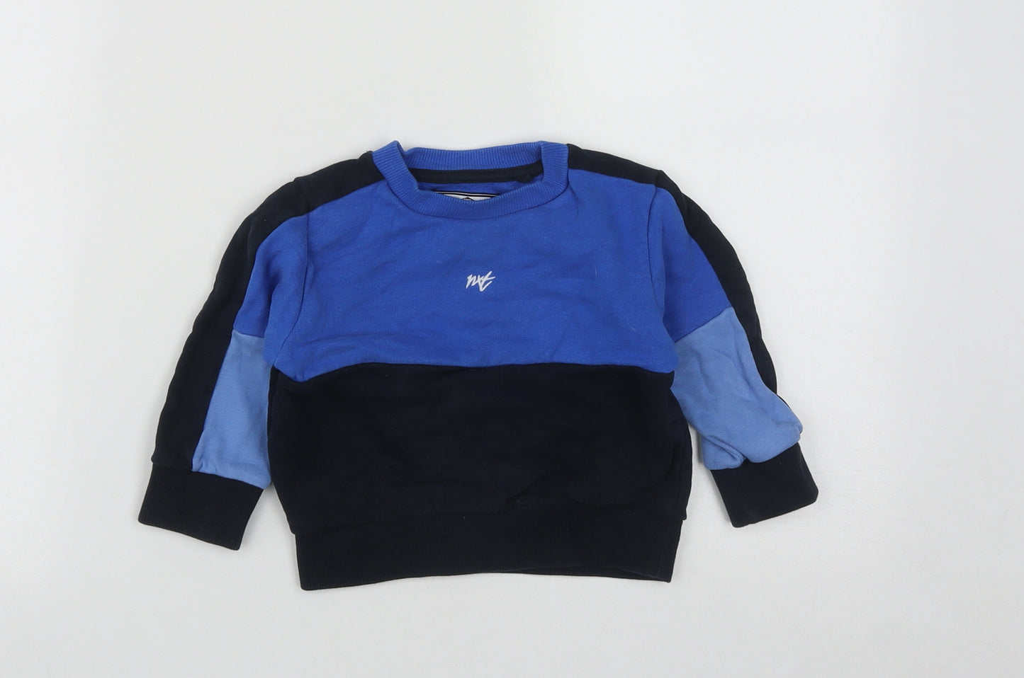 NEXT Boys Blue  Cotton Pullover Sweatshirt Size 2 Years