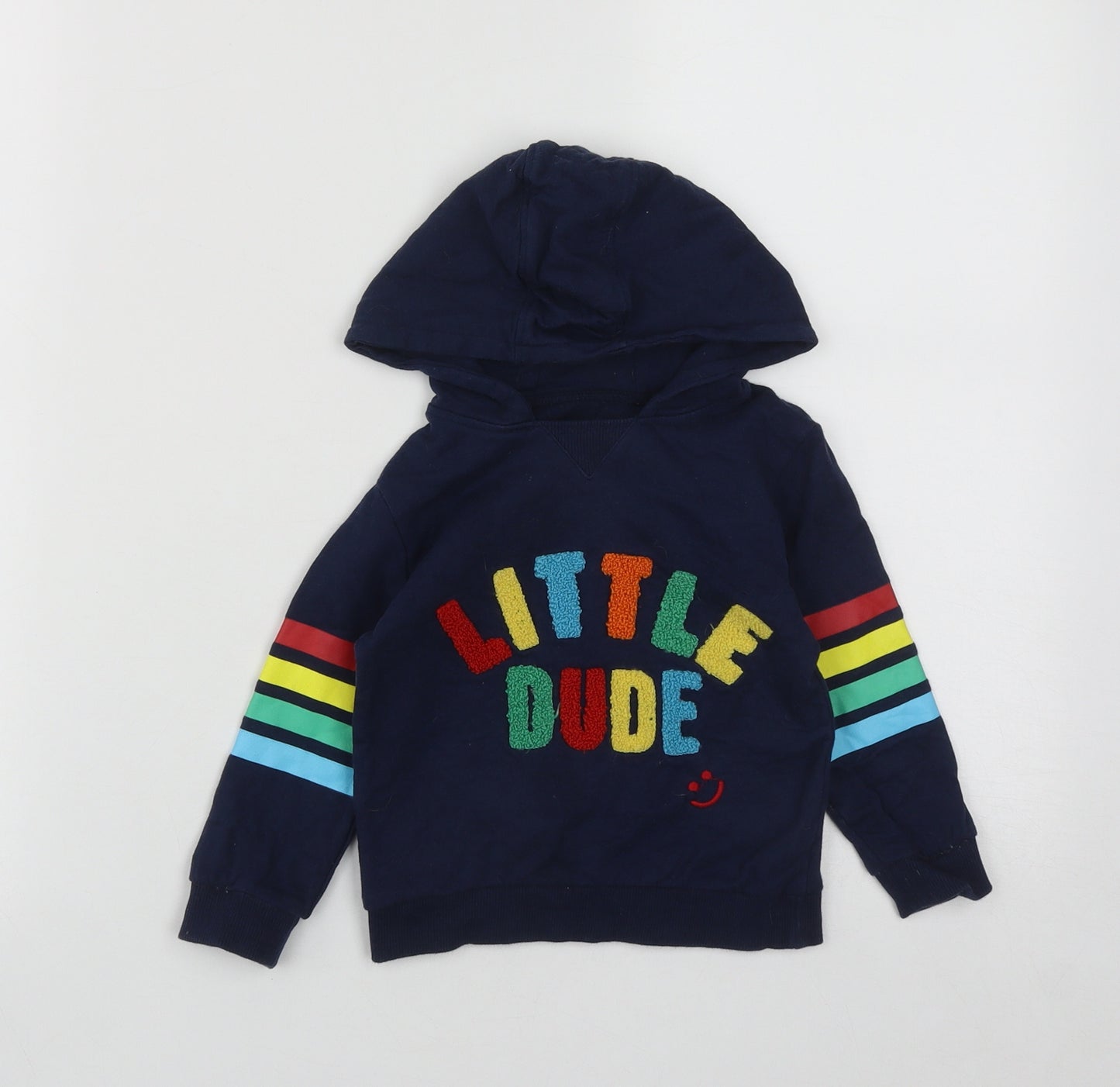 Dunnes Boys Multicoloured Striped Cotton Pullover Jumper Size 12-18 Months