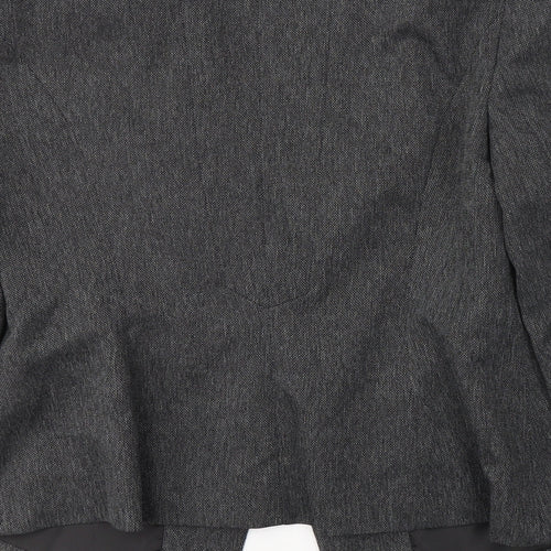Atmosphere Womens Grey  Polyester Jacket Blazer Size 12