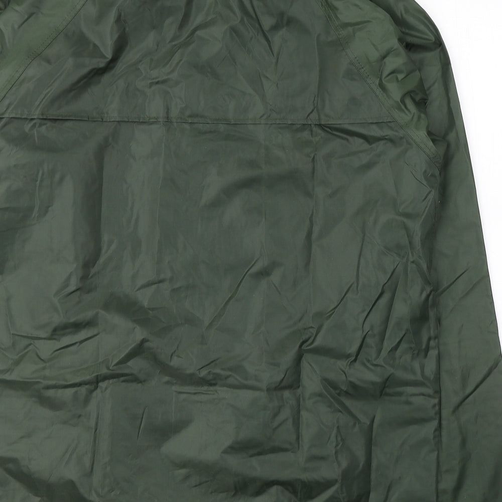 Preworn Mens Green   Rain Coat Coat Size M  Zip