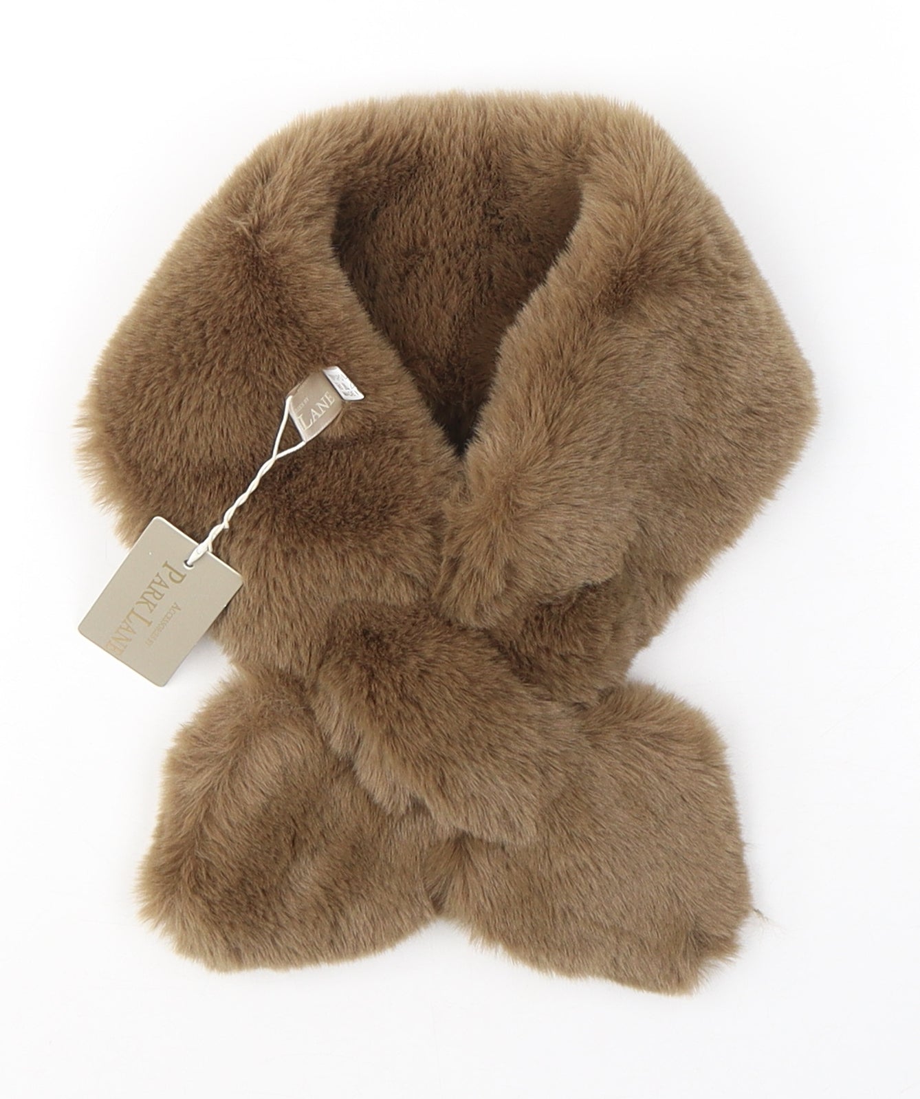 Park Lane Womens Brown  Polyester  Scarf    - Faux Fur