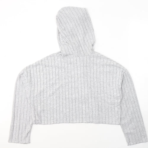 NEXT Womens Grey Round Neck  Polyester Pullover Jumper Size XL