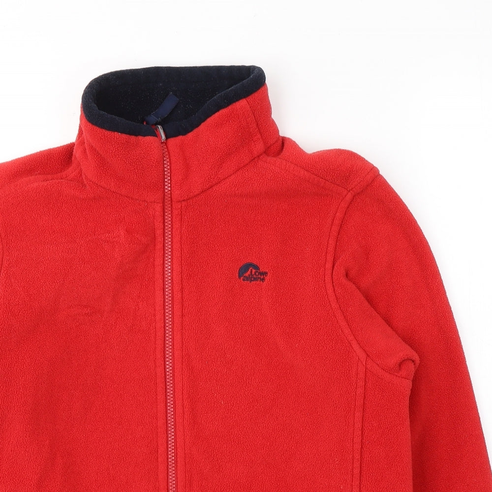 Lowe Alpine Womens Red  Polyester Pullover Sweatshirt Size M  Zip