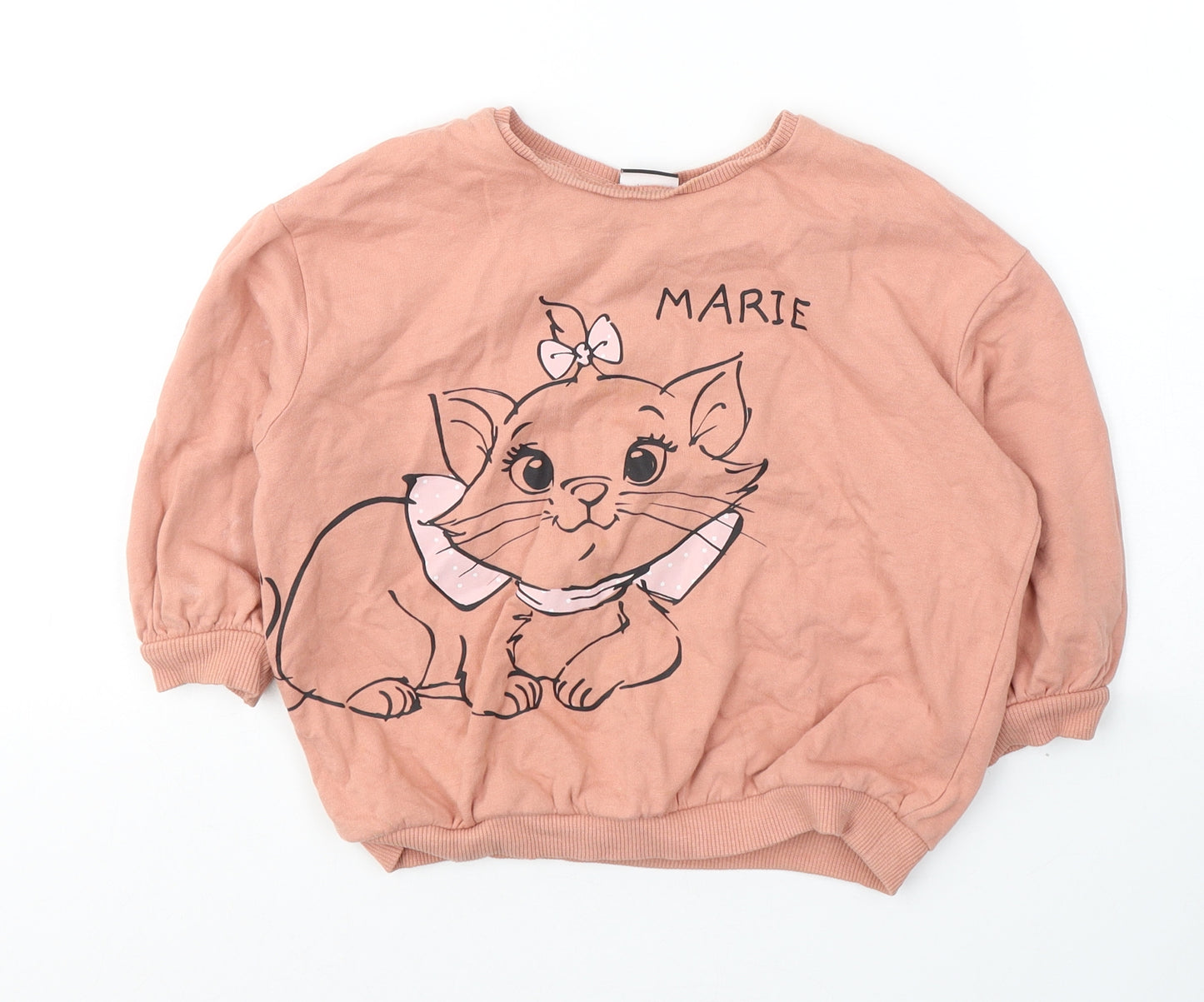 George Girls Pink  Cotton Pullover Sweatshirt Size 2-3 Years  Pullover - Marie The Aristocats