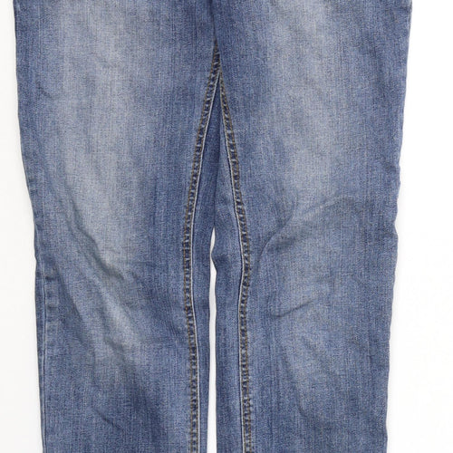 Denim & Co. Mens Blue  Cotton Skinny Jeans Size 28 in L30 in Slim Button