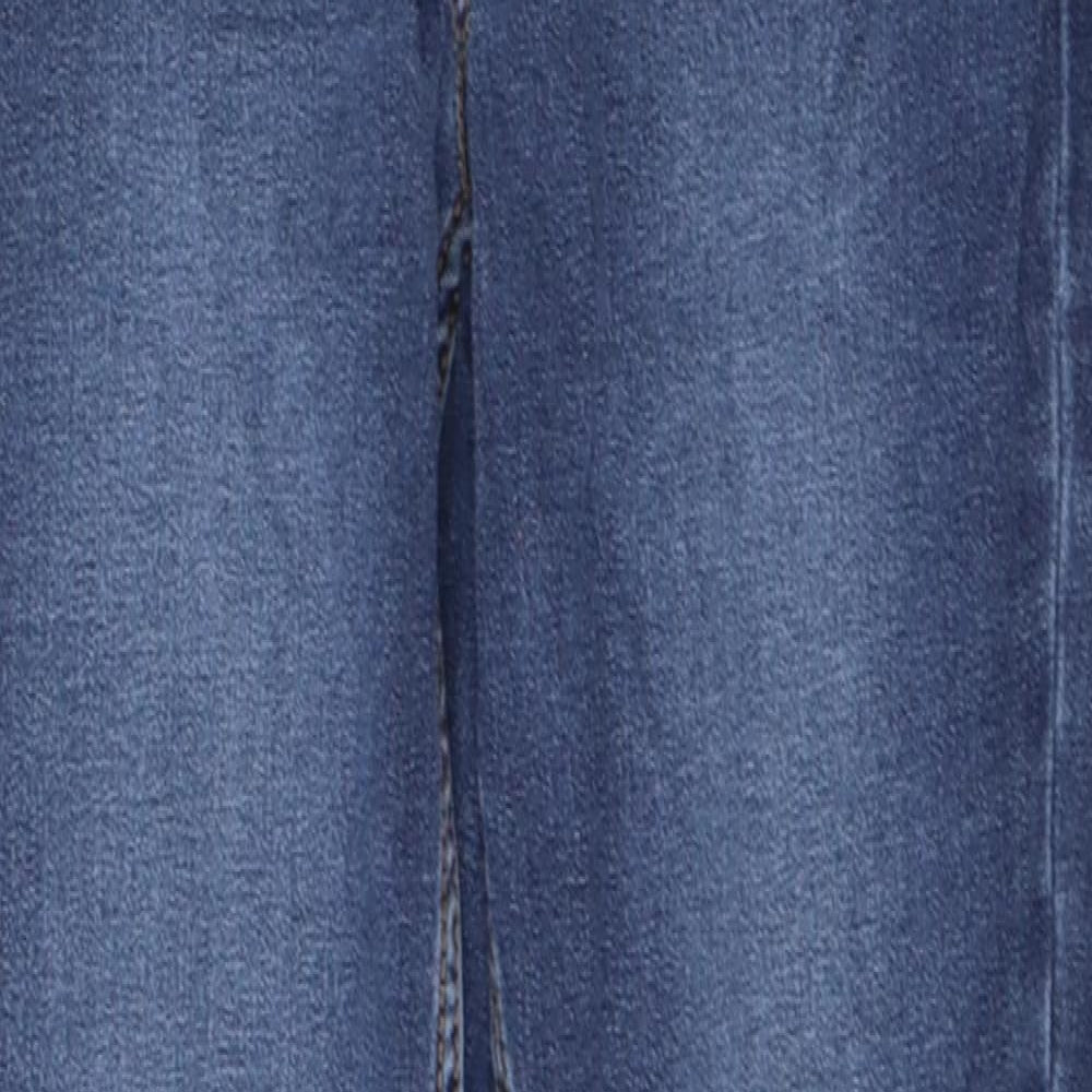 New Look Womens Blue  Cotton Skinny Jeans Size 8 L26 in Regular Button