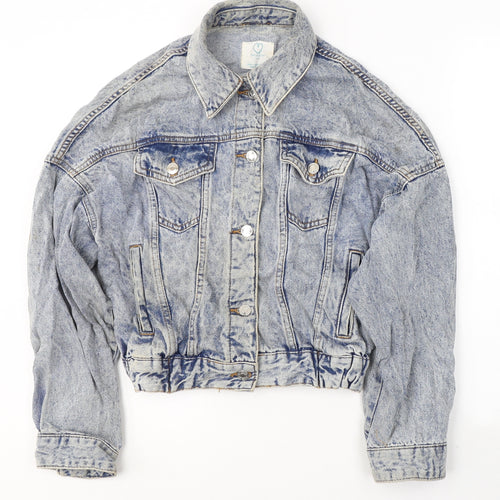 Primark Womens Blue   Jacket  Size 6  Button
