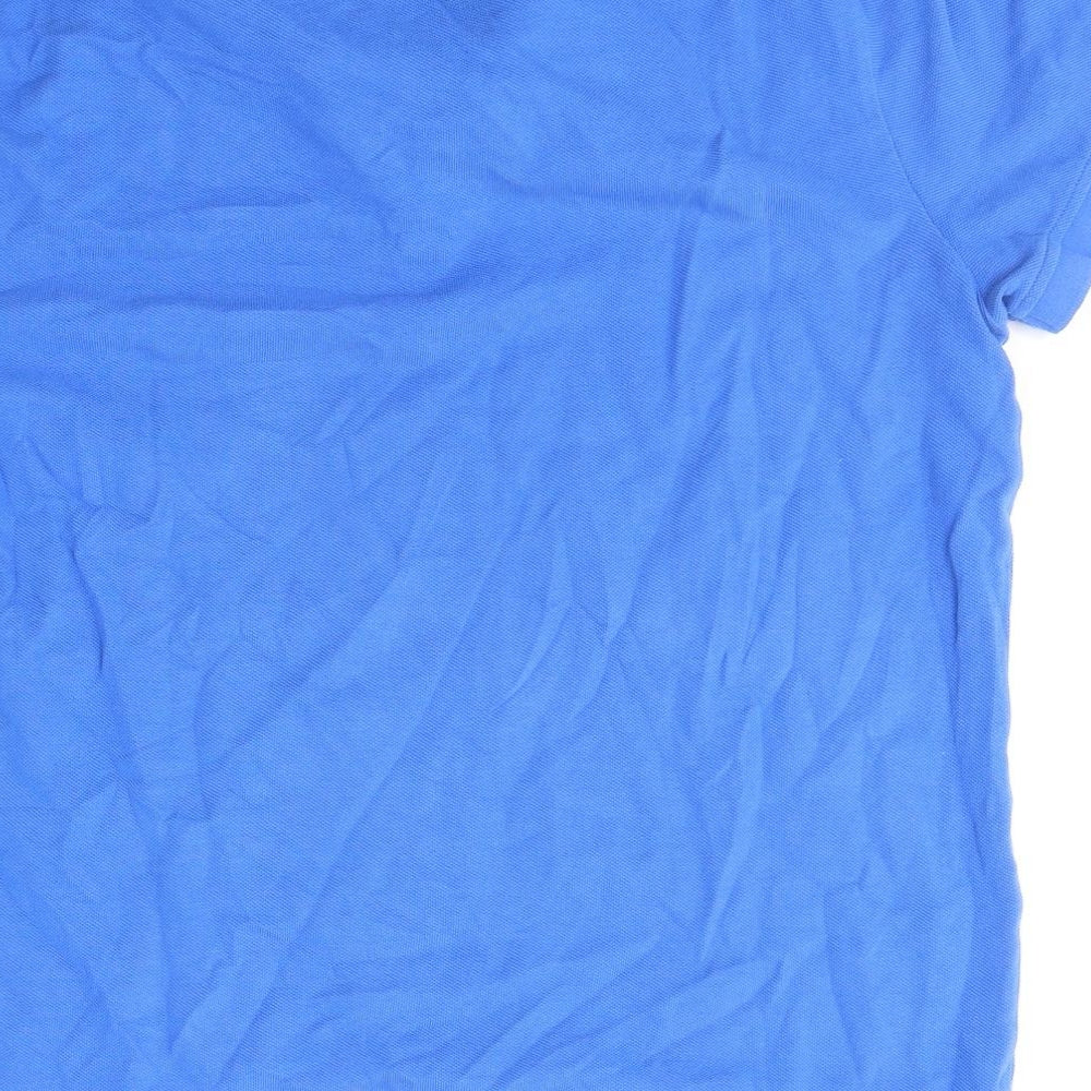 Tommy Hilfiger Mens Blue  Cotton  Polo Size M Collared Pullover